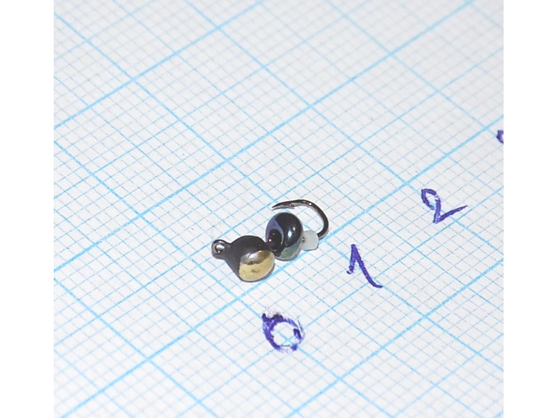 Дробь с петлей с коронкой с эксцентриком хамелеон 3х3мм 934Q3