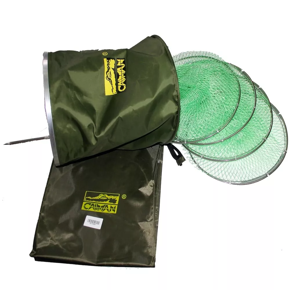 Садок Caiman круглый капрон в чехле мет.кол. d40