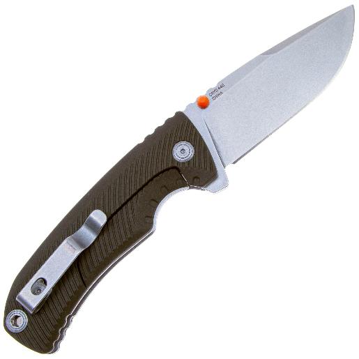Нож складной Tellus FLK Olive Drab, рук-ть зелен. GRN, клинок CRYO 440C №1
