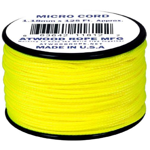 Шнур Micro Cord 38м Neon yellow