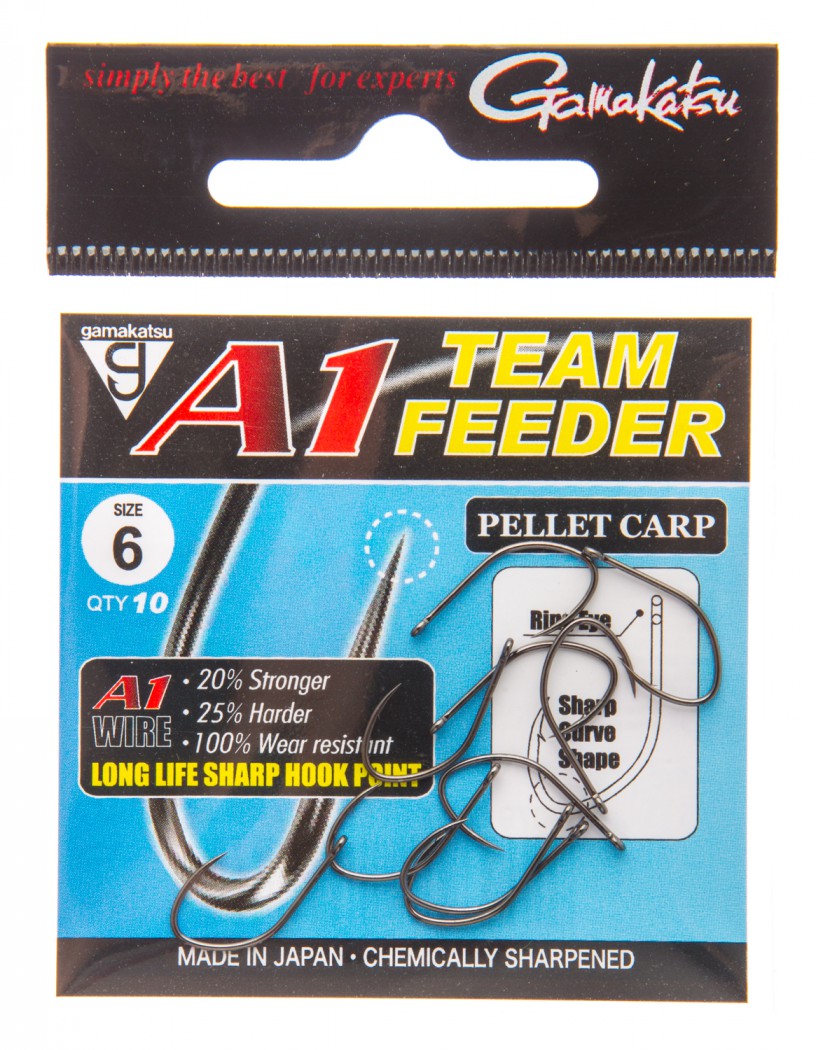 Крючок Gamakatsu A1 Team Feeder Eyed Pellet Carp