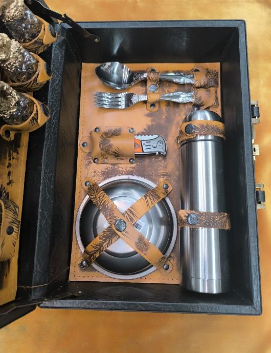 Набор подарочный 015-3 (рыжая кожа) №3