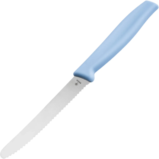 Нож с фиксир. Sandwich Knife Light Blue, рукоять полимер голубой