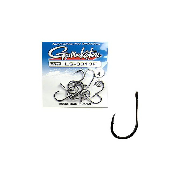 Крючок Gamakatsu Hook LS-3313F Ring Eye Serie Black