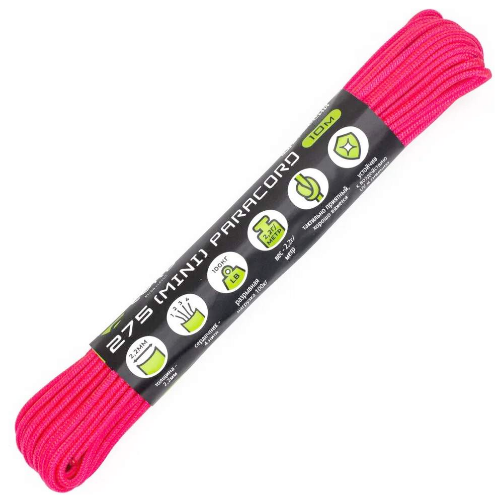 Паракорд 275 (мини) Cord nylon 30м RUS Neon Pink