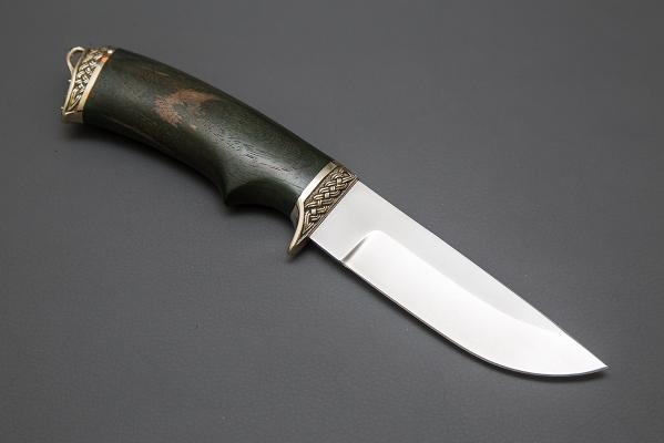 Нож Егерь, ков. ст. VG-10, лит. мельхиор-орех(кап) №1