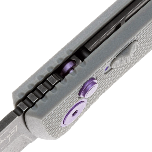 Нож автомат. FRND Grey, рукоять Grivory, клинок D2 blackwash №2