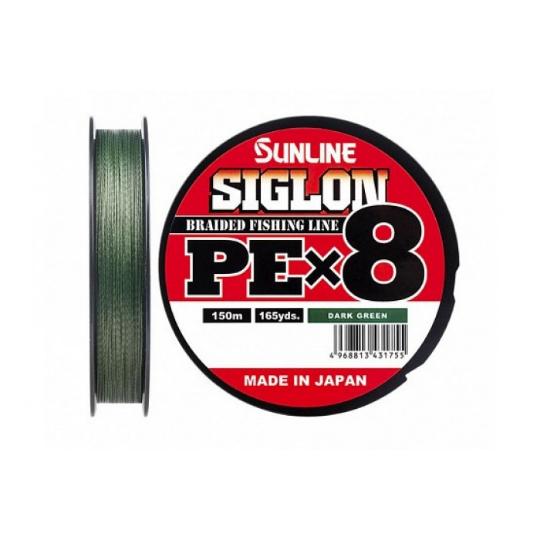 Шнур Sunline Siglon PEx8 150м Dark Green