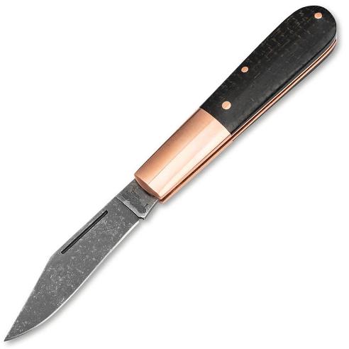 Нож складной Barlow Copper Integral Micarta, рукоять медь/микарта, клинок N690