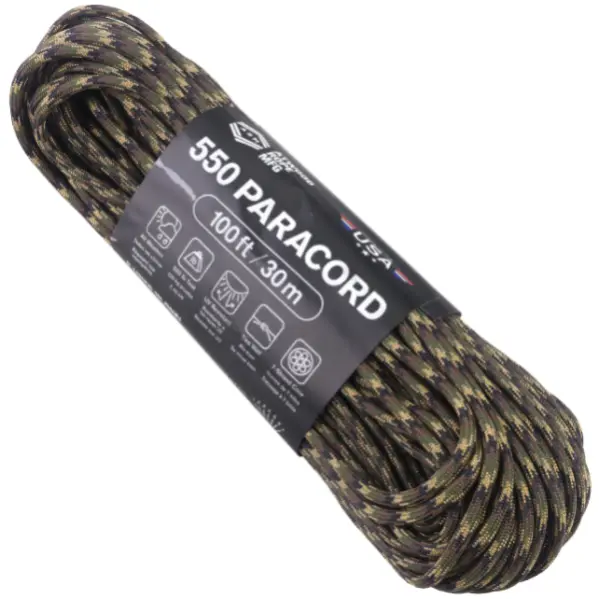 Шнур Paracord 550 Atwoodrope 100ft (Ground War)