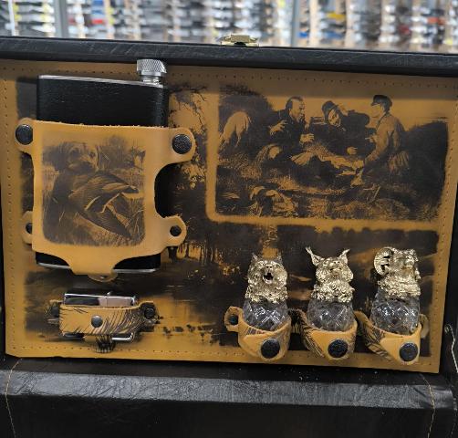 Набор подарочный 015-3 (рыжая кожа) №1