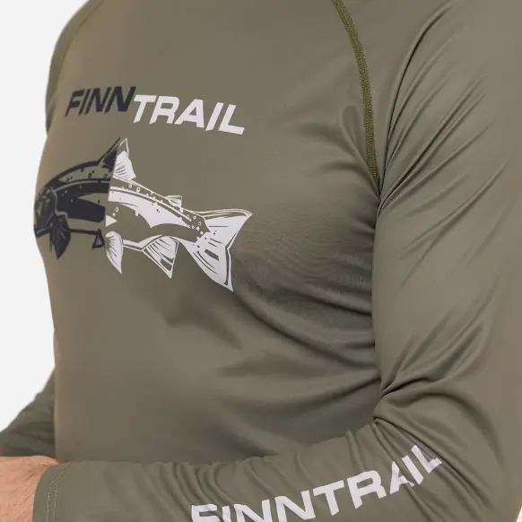 Лонгслив  Finntrail Wave Fish 6611 Khaki