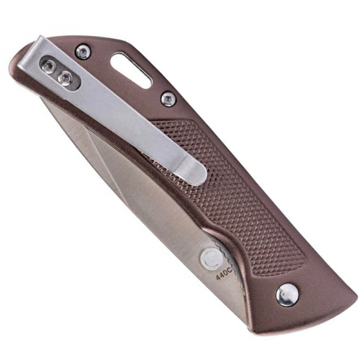 Нож складной Advance Dark Bronze, бронз. алюм. рукоять, клинок 440С №2