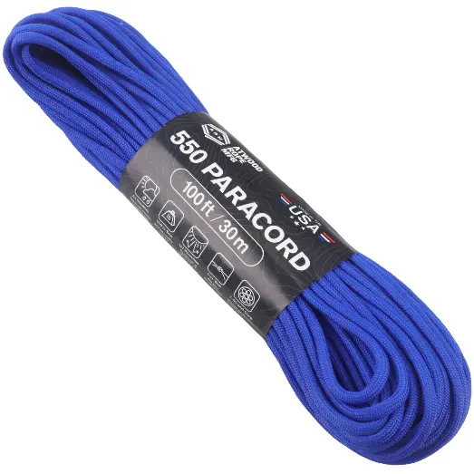 Шнур Paracord 550 Atwoodrope 100ft (ultramarine blue)