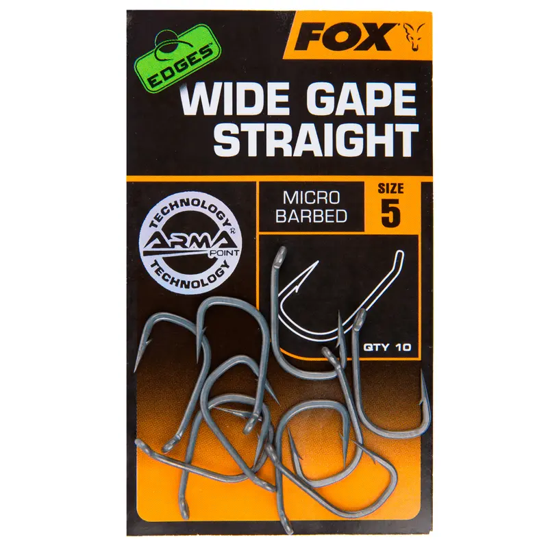 Крючки карповые EDGES Wide Gape Straight  №4