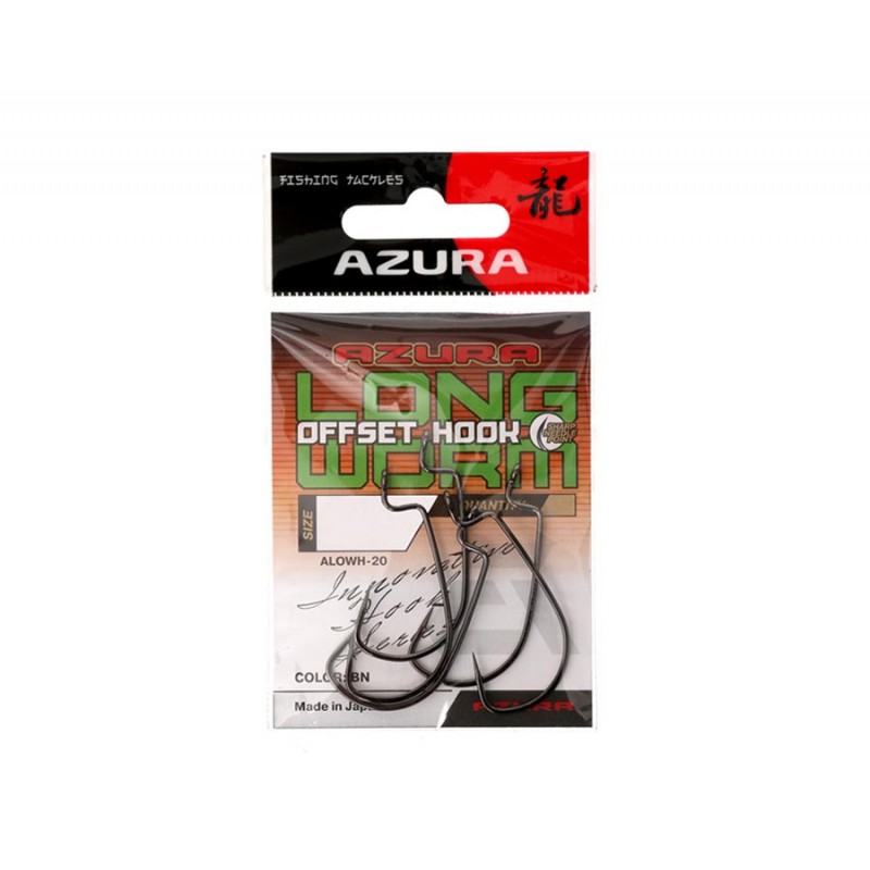 Крючок Azura Long Offset Worm Hook №4