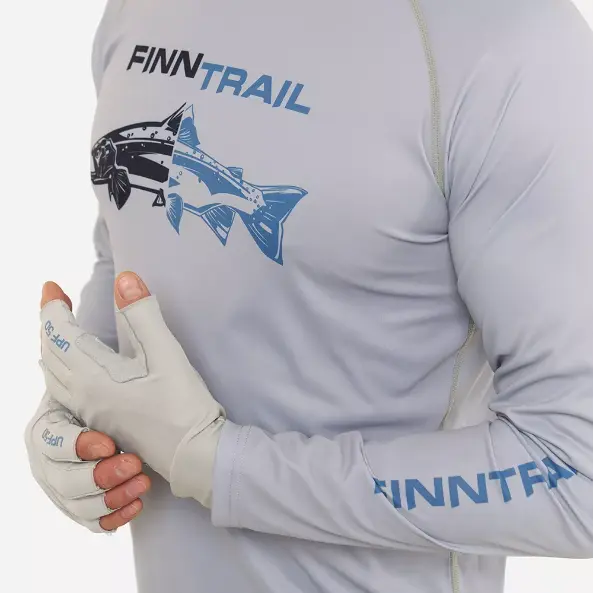 Лонгслив  Finntrail Wave Fish 6611 Grey
