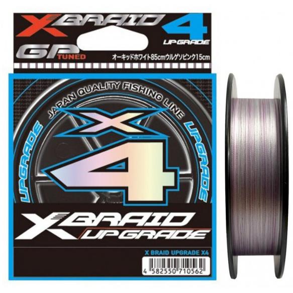 Шнур YGK X-B Braid Upgrade X4 200m белый/розовый