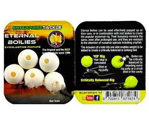 Искусственные бойлы Etermal Boilies (Blister Pack) - 15 мм White