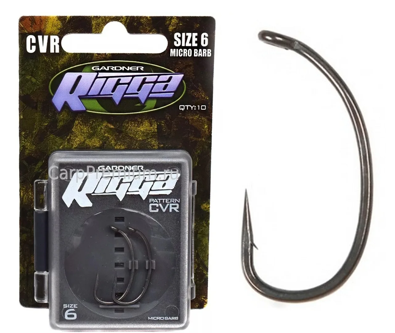 Крючки карповые Curved Rigga Hooks (CVR) Barbed  №3