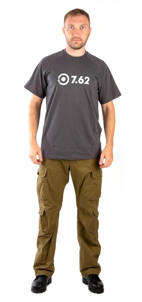 Футболка 7.62 Logo T-Shirt (хлопок, серый) №1