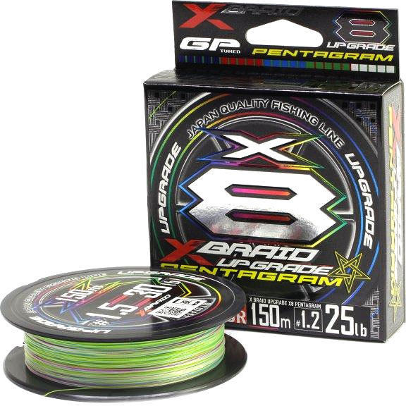 Шнур YGK X-B Braid Upgrade X8 Pentagram 150m multicolor