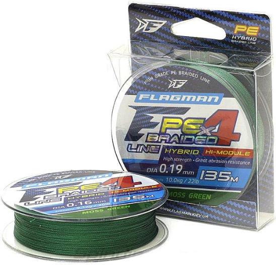 Шнур Flagman PE Hybrid F4 Feeder 300м Moss Green