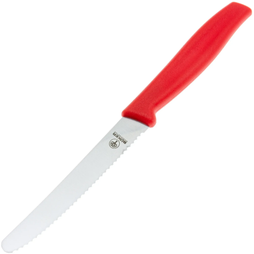 Нож с фиксир. Sandwich Knife Red, рукоять пластик красный