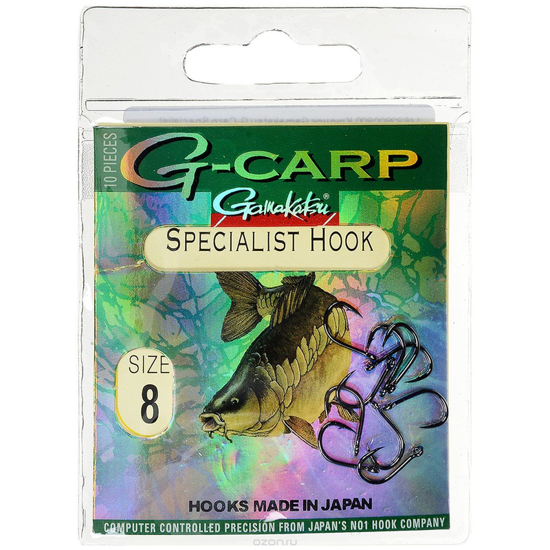 Крючок Gamakatsu Hook G-Carp Specialist Black