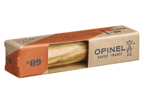 Нож Opinel №9, нержавеющая сталь, рукоять оливковое дерево №2