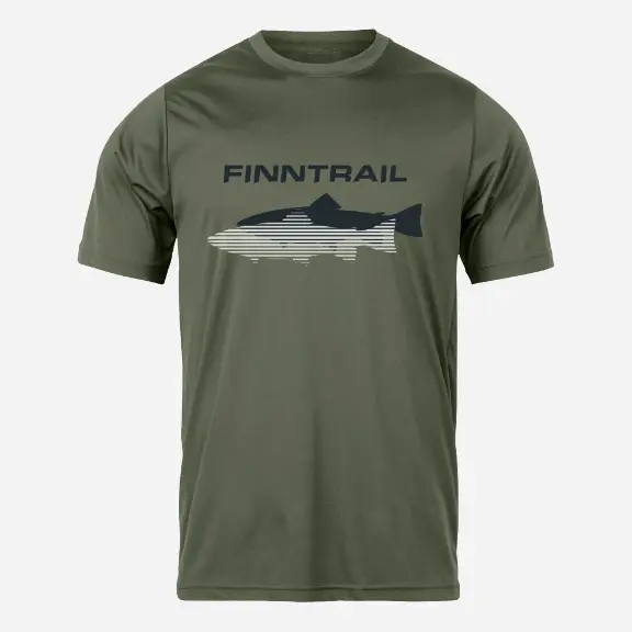 Футболка Finntrail Shadow fish 6706 Khaki_N  №4