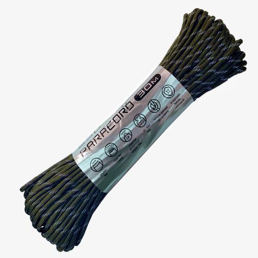 Паракорд 550 Cord nylon 30м RUS  световозвращающий army green