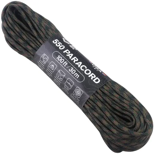 Шнур Paracord 550 Atwoodrope 100ft (Woodland)