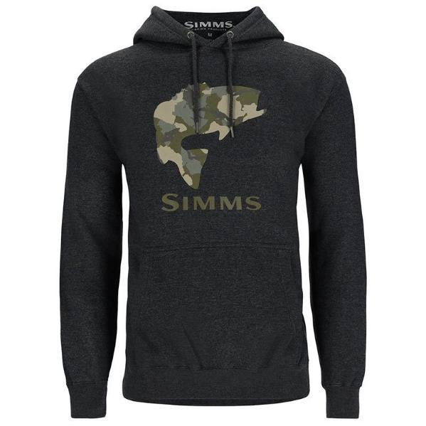 Толстовка Simms Bass Fill Hoody, Charcoal Heather