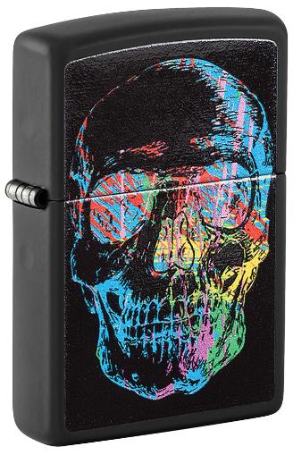 Зажигалка Zippo 28042 Skull Design латунь/сталь, черная