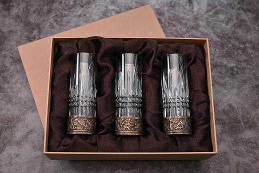 Набор стопок Охота 3шт короб №1