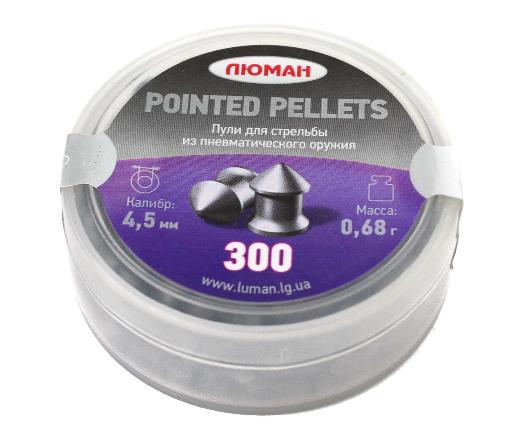 Пуля пневм. Люман Pointed pellets 0,68гр, 4,5мм (300шт)