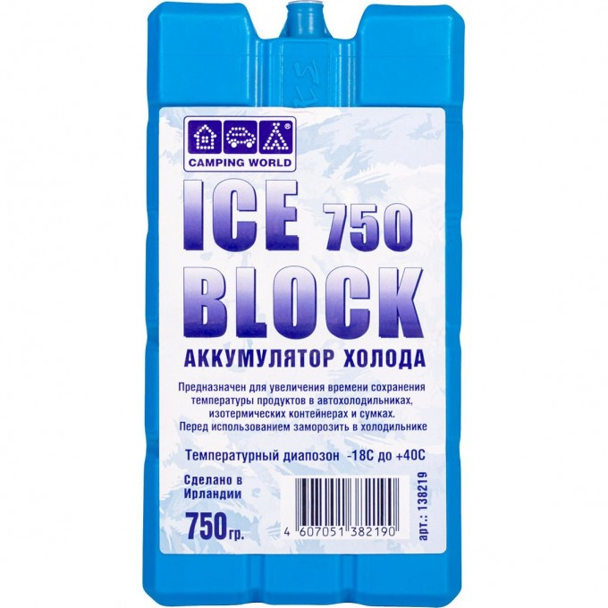 Аккумулятор холода Camping World Iceblock 750