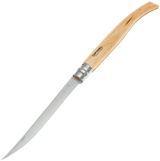 Нож филейный Opinel №15 нержавеющая сталь, рукоять бук