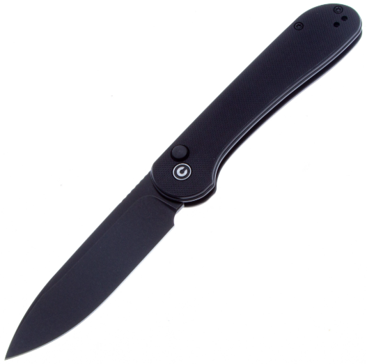 Нож склад. CIVIVI Elementum Button Lock Blackwash сталь 14C28N, рукоять Black G10