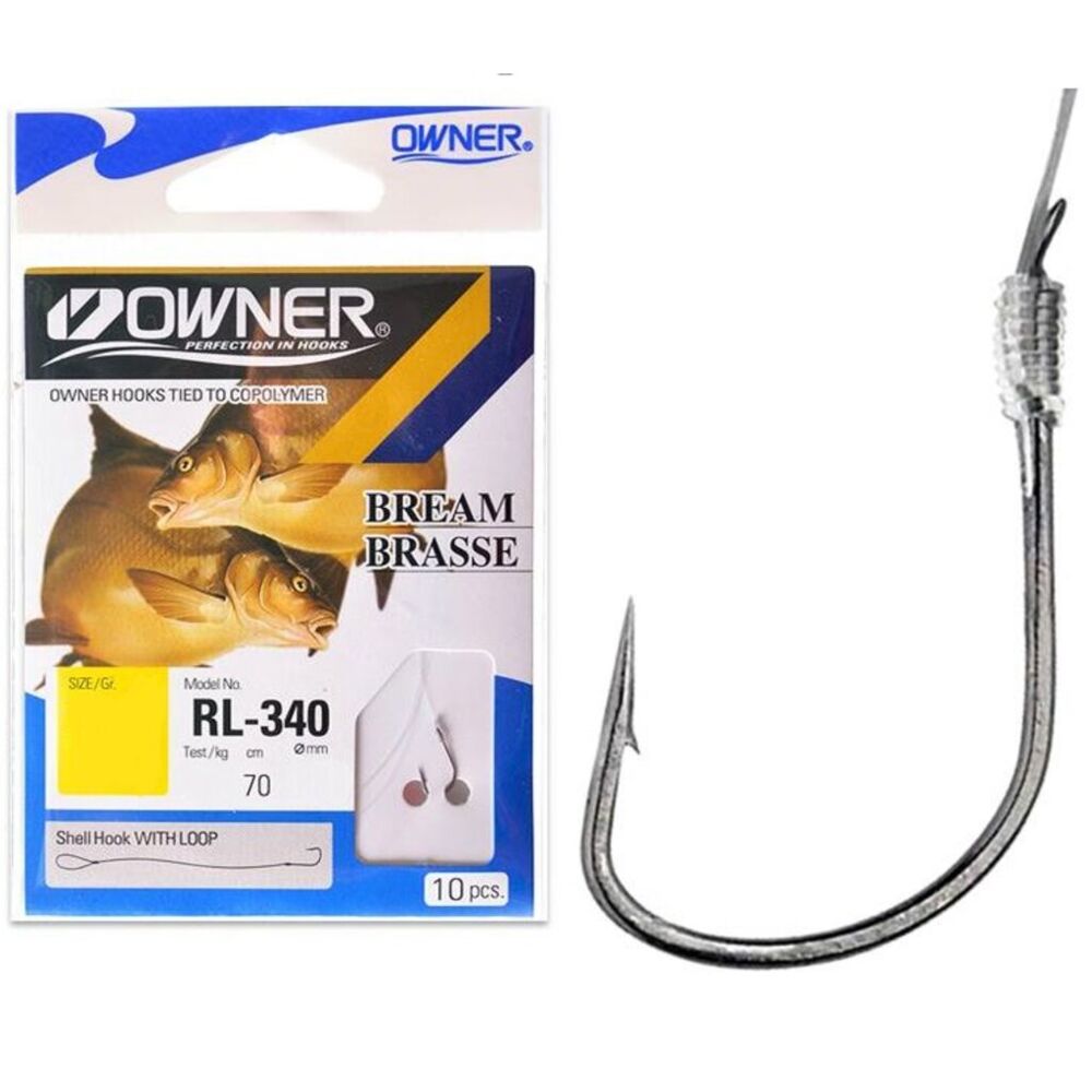 Крючок с пов.Owner RL-340 Bream №4