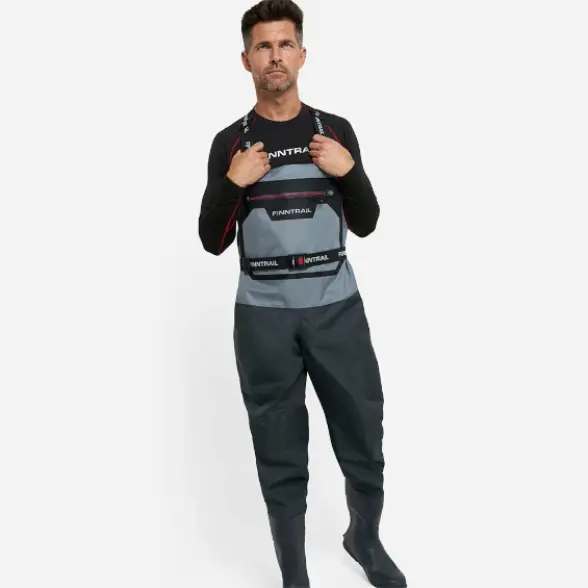 Вейдерсы мужские с сапогами Finntrail Airman 5260 Grey №8
