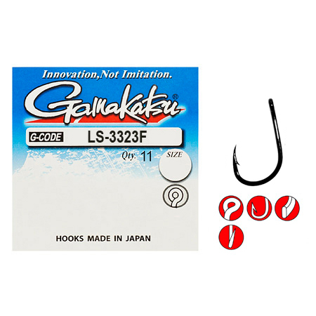 Крючок Gamakatsu Hook LS-3323F N/L Black